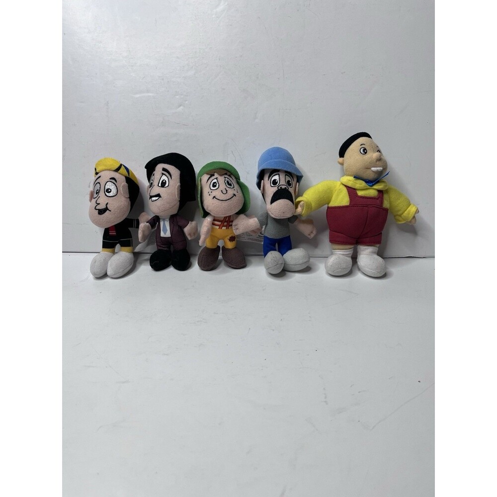 Televisa El Chavo Del Ocho  Quico Don Ramon Señor Barriga Ñoño 5 Pc Plush LOT